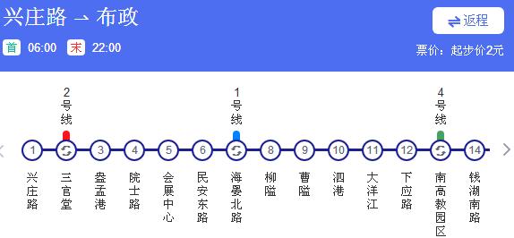 宁波地铁几点开始到几点结束5号线地铁运营时间