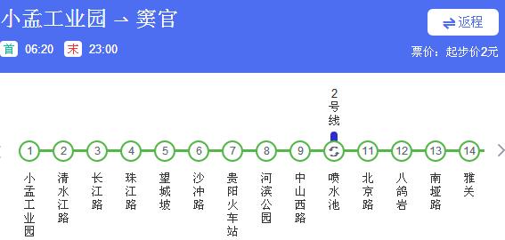 贵阳地铁1号线地铁运营时间几点开始到几点结束？