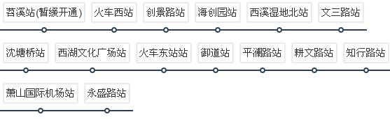 杭州地铁19号线全程站点 杭州地铁19号线运营时间