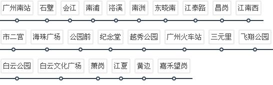 广州地铁2号线全部站点