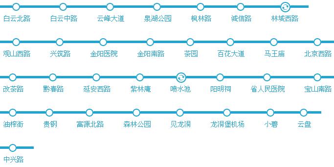 贵阳地铁2号线几点开始到几点结束 贵阳地铁2号线时间表